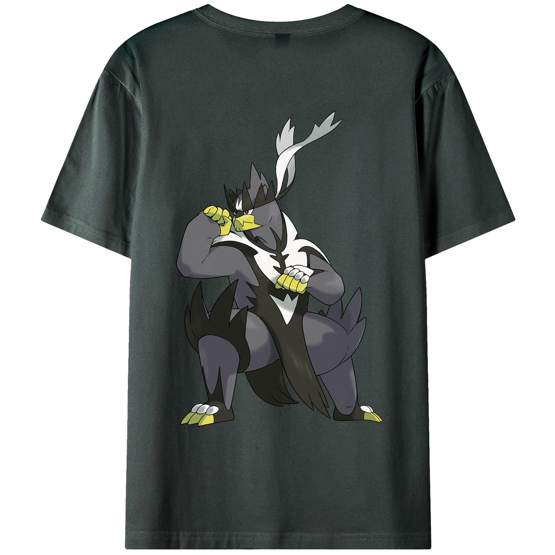 （画像用） ポケットモンスター Pokémon 綿100％ メンズ半袖Tシャツ（バックプリント） 通気性